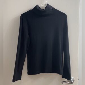 TommyHilfiger Women's Black Long Sleeve Turtle Neck Top Size M